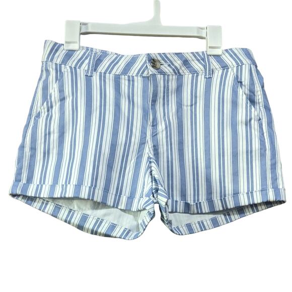 So Low Rise striped midi shorts 4in Inseam Stretch Size 11 - Picture 1 of 8